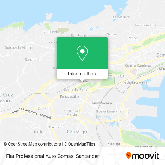 Fiat Professional Auto Gomas map