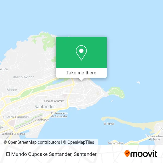 El Mundo Cupcake Santander map