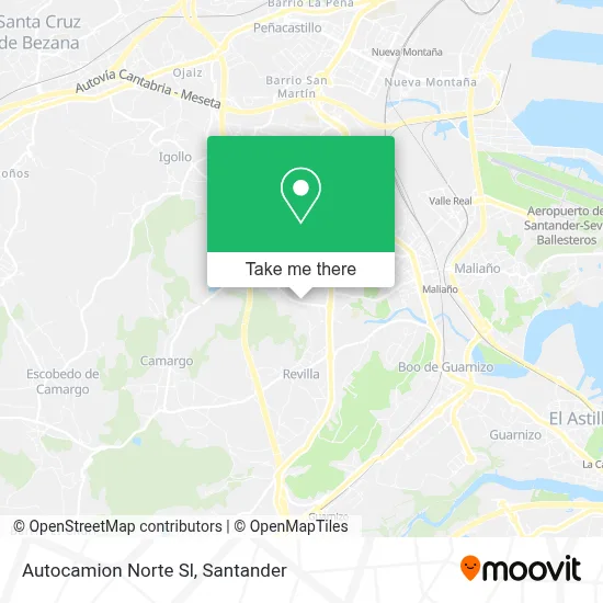 Autocamion Norte Sl map