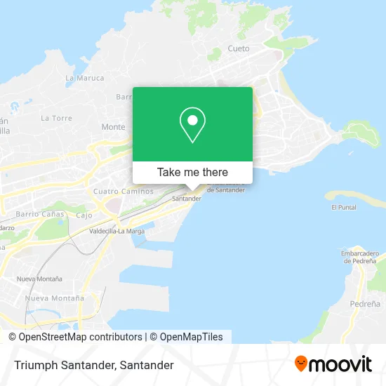 Triumph Santander map