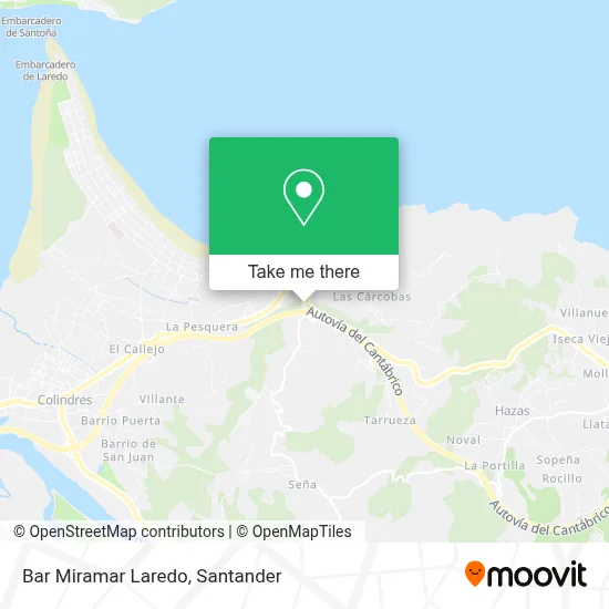 Bar Miramar Laredo map