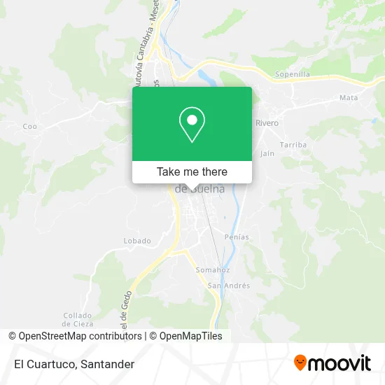 El Cuartuco map