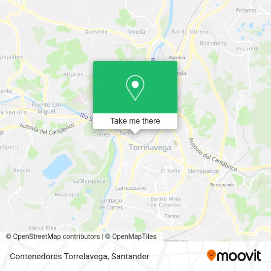 Contenedores Torrelavega map