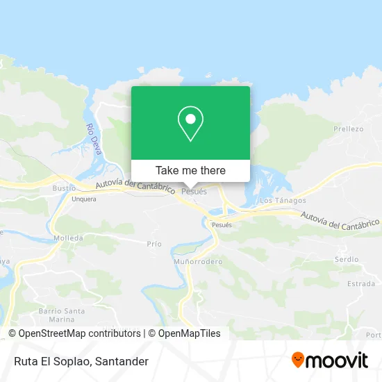 Ruta El Soplao map
