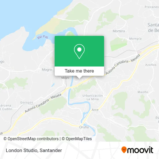 London Studio map