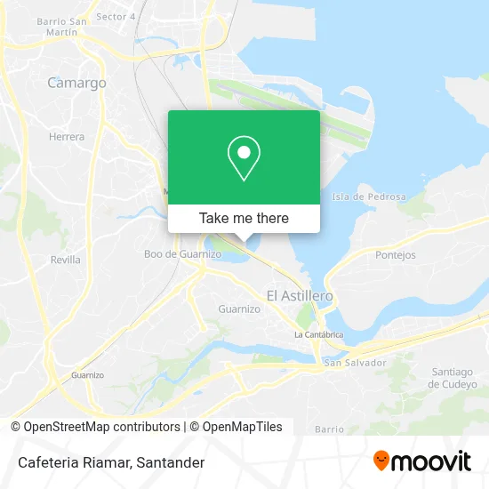Cafeteria Riamar map
