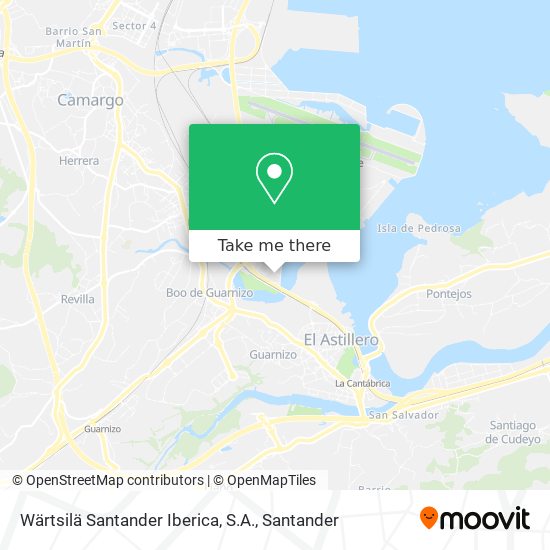mapa Wärtsilä Santander Iberica, S.A.