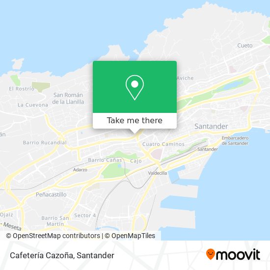 Cafetería Cazoña map