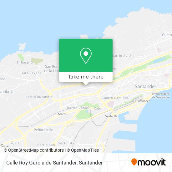 Calle Roy Garcia de Santander map
