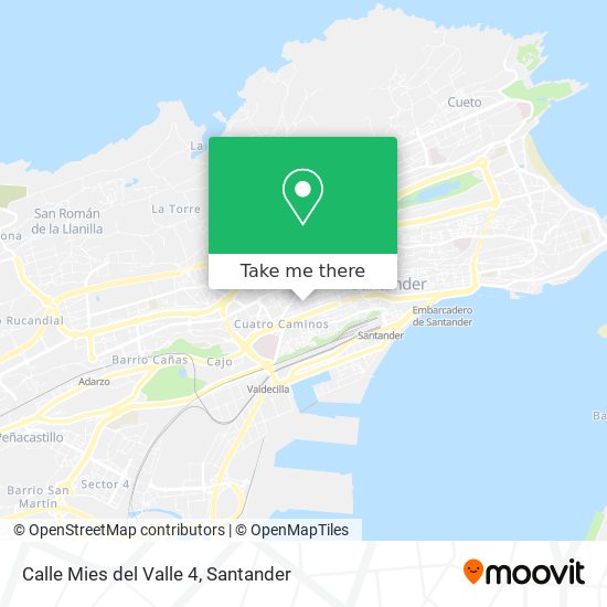 Adoración Aburrir Producto Com arribar a Calle Mies del Valle 4 a Santander amb Bus o Tren?