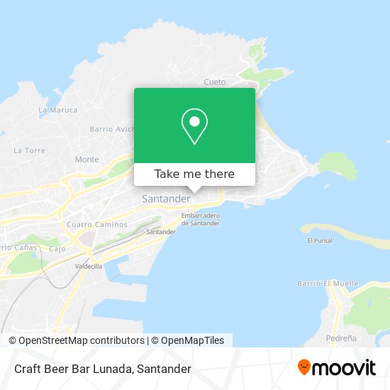 Craft Beer Bar Lunada map