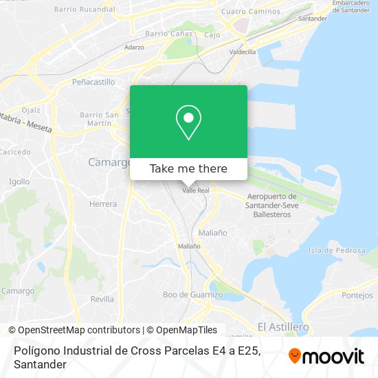 mapa Polígono Industrial de Cross Parcelas E4 a E25