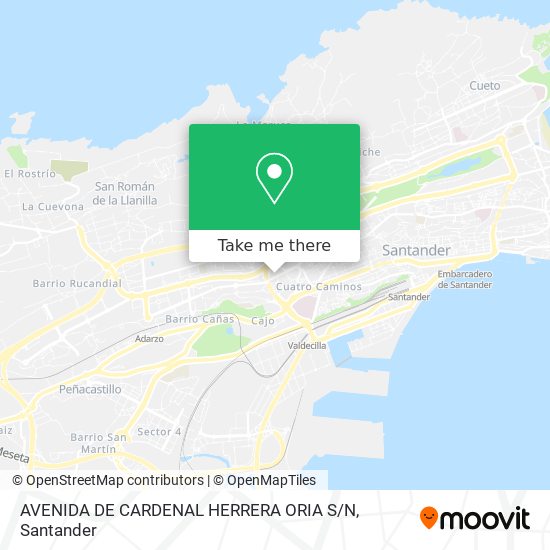 mapa AVENIDA DE CARDENAL HERRERA ORIA S / N