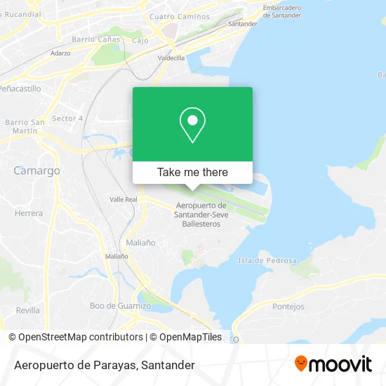 Aeropuerto de Parayas map