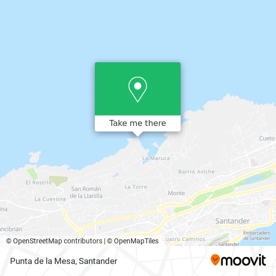 Punta de la Mesa map