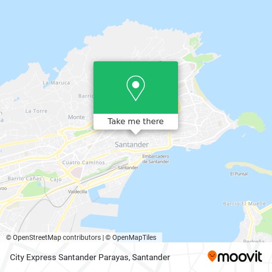 City Express Santander Parayas map