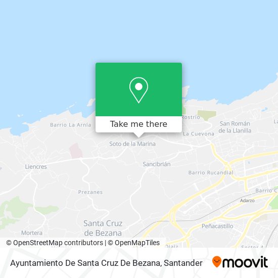 Ayuntamiento De Santa Cruz De Bezana map