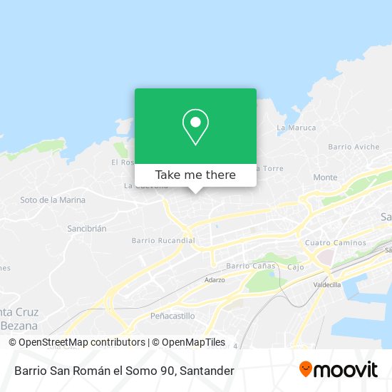 Barrio San Román el Somo 90 map