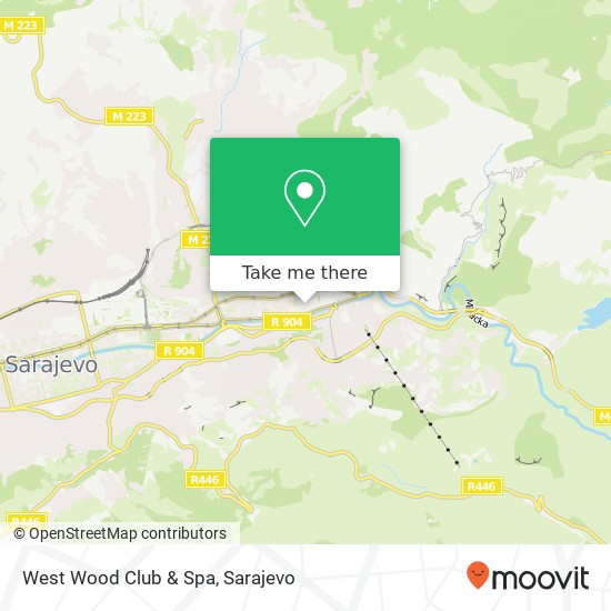 West Wood Club & Spa mapa