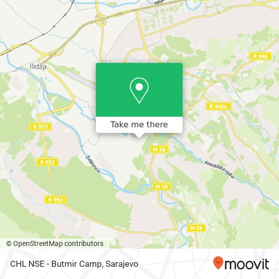 CHL NSE - Butmir Camp mapa