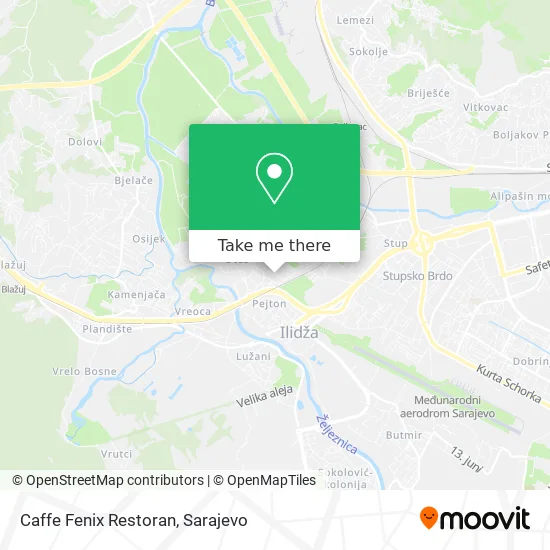 Caffe Fenix Restoran map