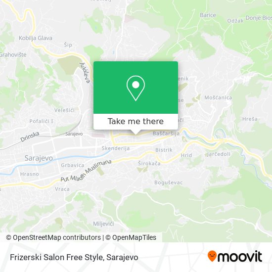 Frizerski Salon Free Style mapa