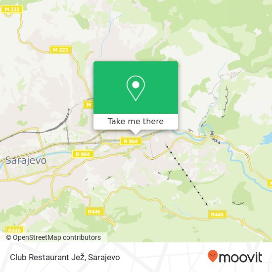 Club Restaurant Jež map