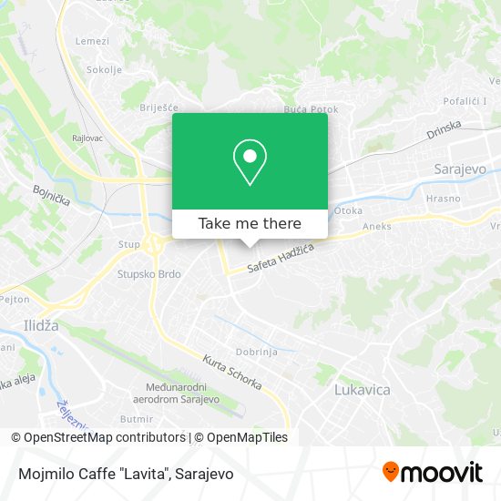 Mojmilo Caffe "Lavita" map