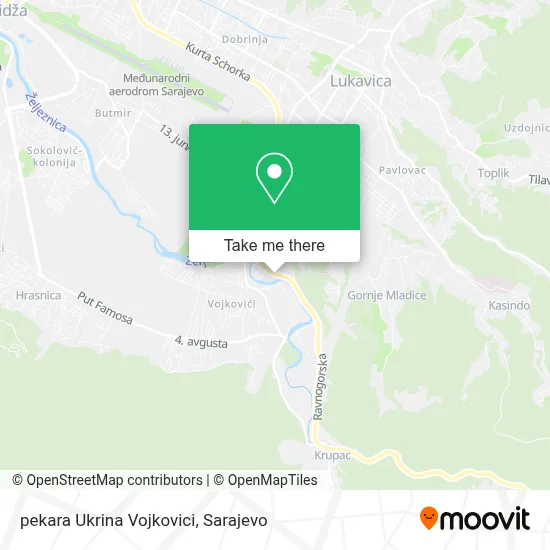 pekara Ukrina Vojkovici map