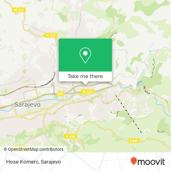 Hose Komerc mapa