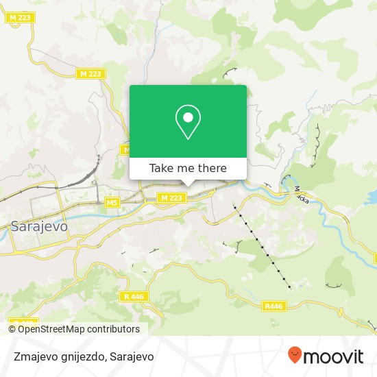 Zmajevo gnijezdo mapa