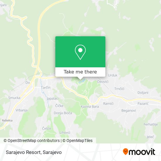 Sarajevo Resort map