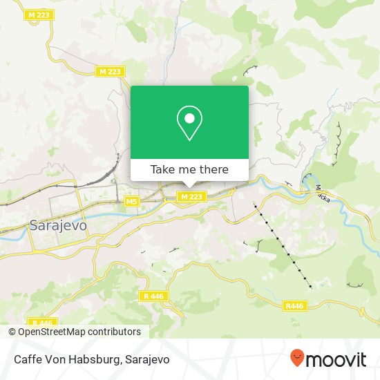 Caffe Von Habsburg mapa