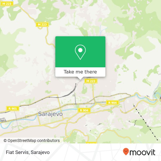 Fiat Servis map
