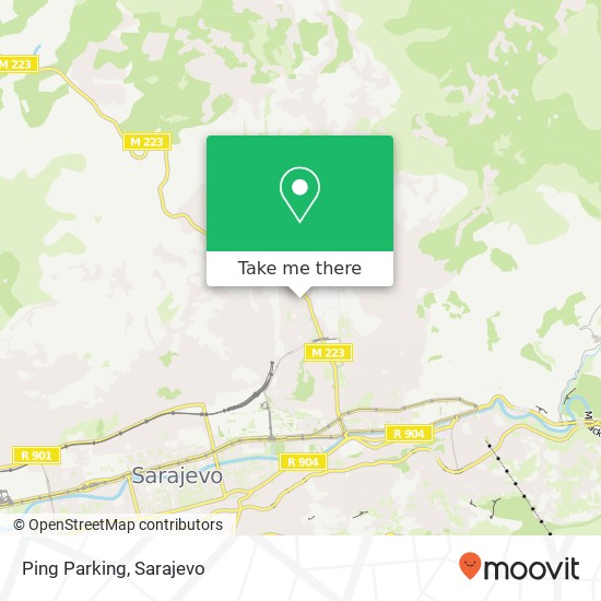 Ping Parking map