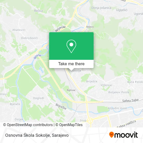Osnovna Śkola Sokolje map