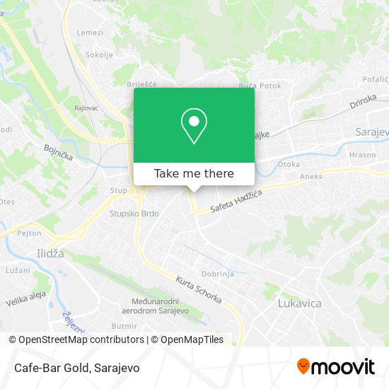 Cafe-Bar Gold map