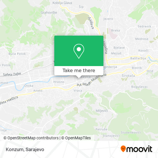 Konzum map