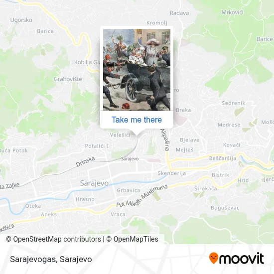 Sarajevogas map