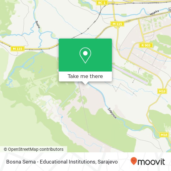 Bosna Sema - Educational Institutions map