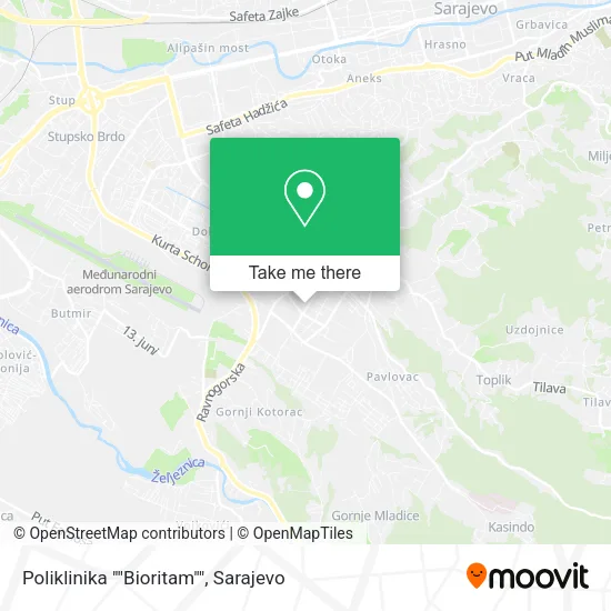 Poliklinika ""Bioritam"" map