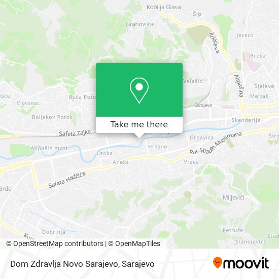 Dom Zdravlja Novo Sarajevo map