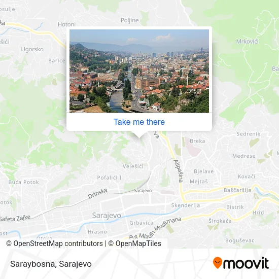 Saraybosna map
