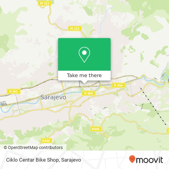 Ciklo Centar Bike Shop map