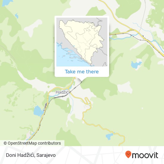 Doni Hadžići map