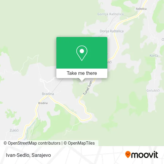 Ivan-Sedlo mapa