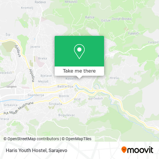 Haris Youth Hostel map