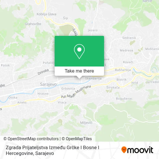 Zgrada Prijateljstva Između Grčke I Bosne I Hercegovine map