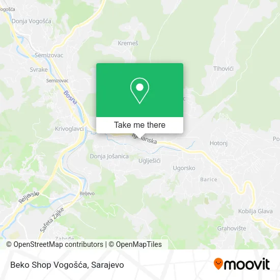 Beko Shop Vogošća map
