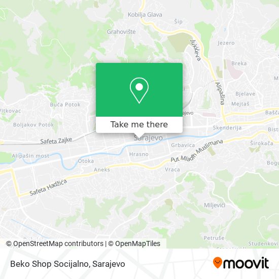 Beko Shop Socijalno map